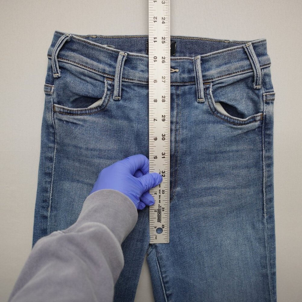 Mother the Hustler Ankle Fray Jeans in Satisfaction Guaranteed Size 24 - Picture 8 of 15